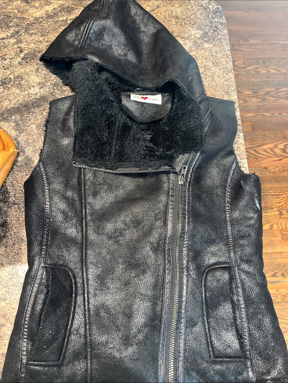 Love Token Faux Fur Vest